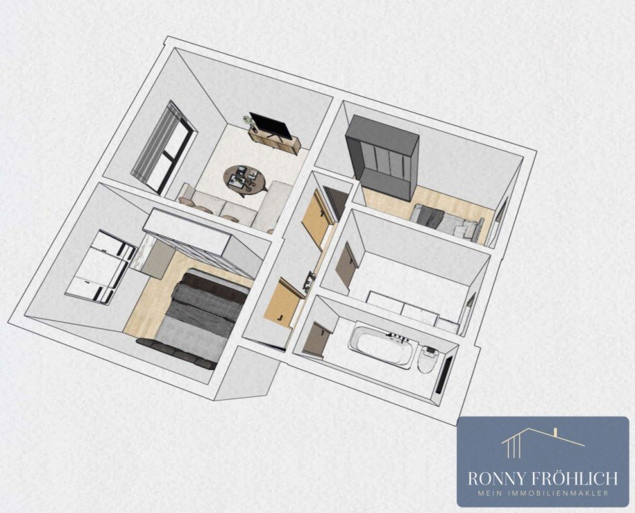 Grundriss-3R-3D Wohnung Kurort Seiffen/Erzgeb.