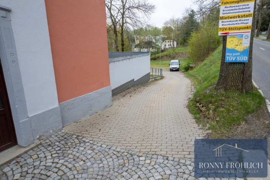befestigte Zufahrt Werkstatt Annaberg-Buchholz