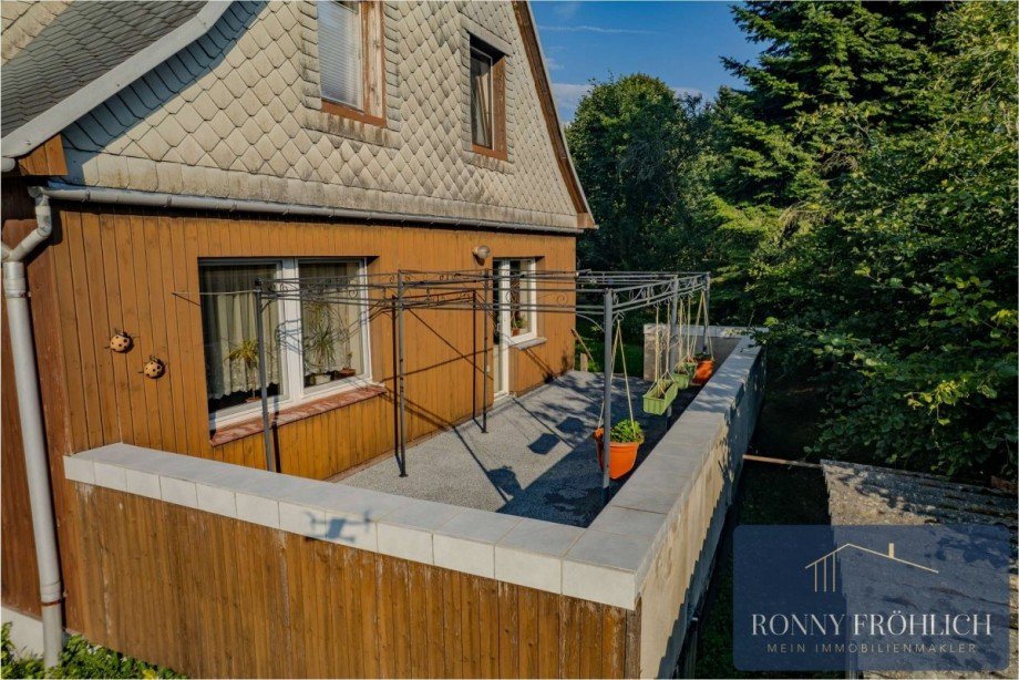 Au�enansicht Terrasse Einfamilienhaus Zw�nitz