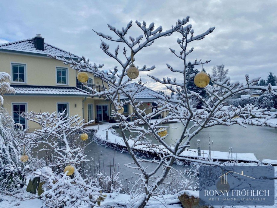 Winterimpression Einfamilienhaus Werdau
