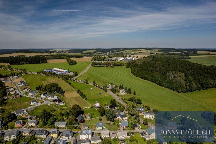 Luftbild - Umgebung Einfamilienhaus Thum
