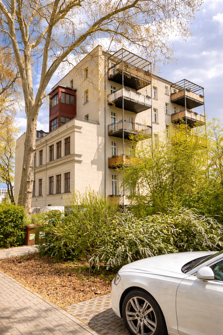 Stra�enansicht Etagenwohnung Leipzig