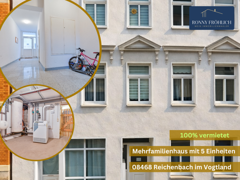 Startbild-Haus-Reichenbach Reichenbach im Vogtland Mehrfamilienhaus Renditestark investieren: Gepflegtes Mehrfamilienhaus in Reichenbach bei Zwickau 100% Vollvermietung
