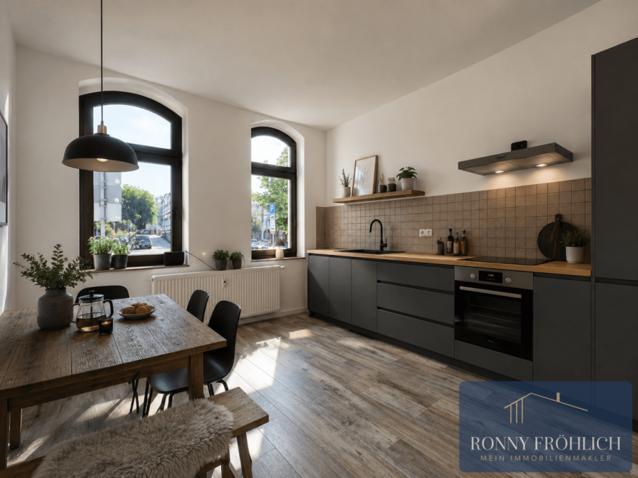 Beispiel K�che Erdgeschosswohnung Thum