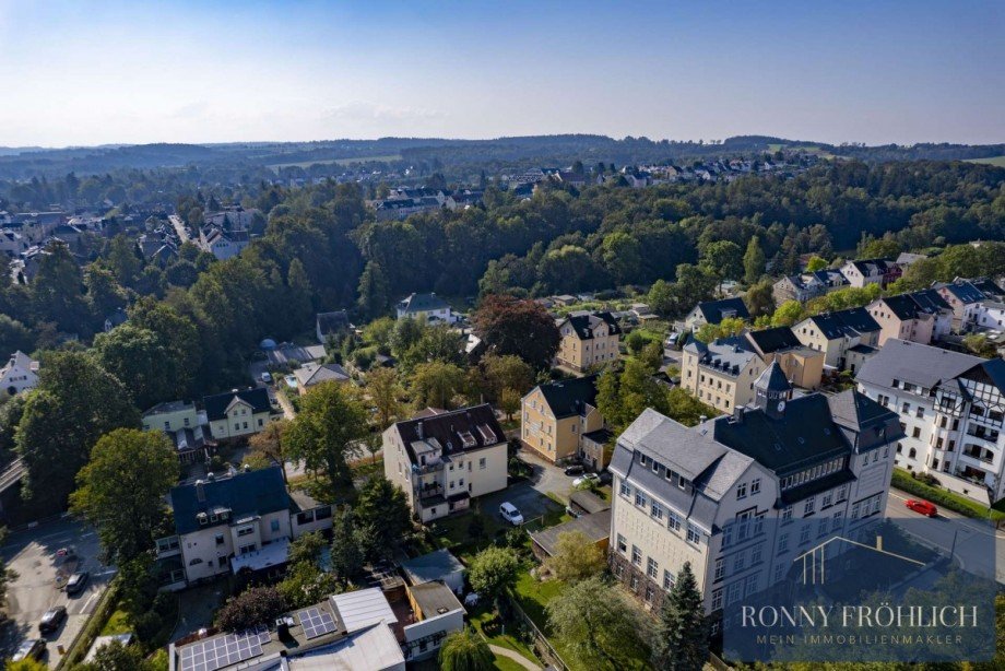 Au�enansicht von oben Mehrfamilienhaus Lichtenstein/Sachsen