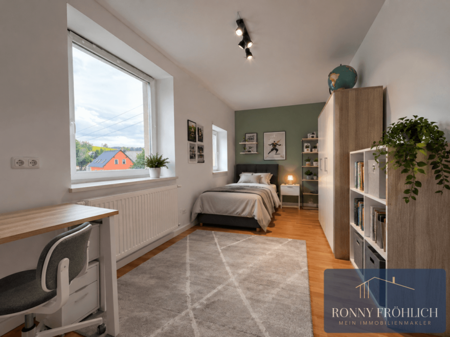 Schlafzimmer Erdgeschosswohnung Gelenau/Erzgebirge