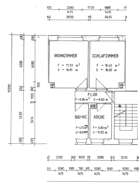 Grundriss 2-Raum.png Wohnung Kurort Seiffen/Erzgeb.