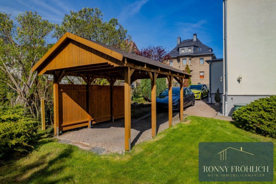 Carport Doppelhaush�lfte Lichtenstein/Sachsen