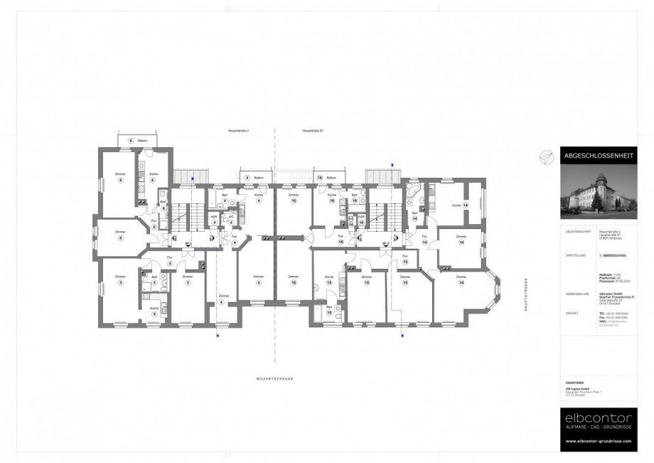 GR1.OGHauptstr.81Mozartstr.2Heidenau Etagenwohnung Heidenau