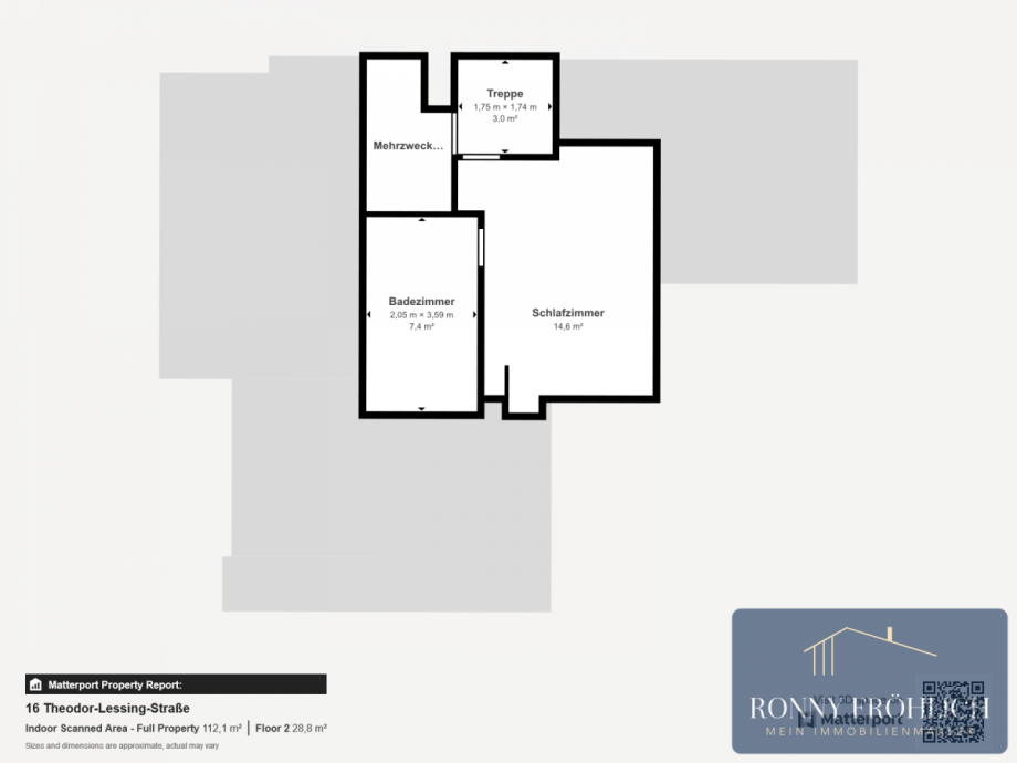 Grundriss 2. Etage Maisonettewohnung Chemnitz