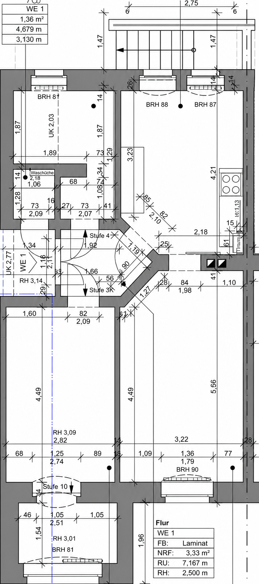 Grundriss Erdgeschosswohnung Heidenau