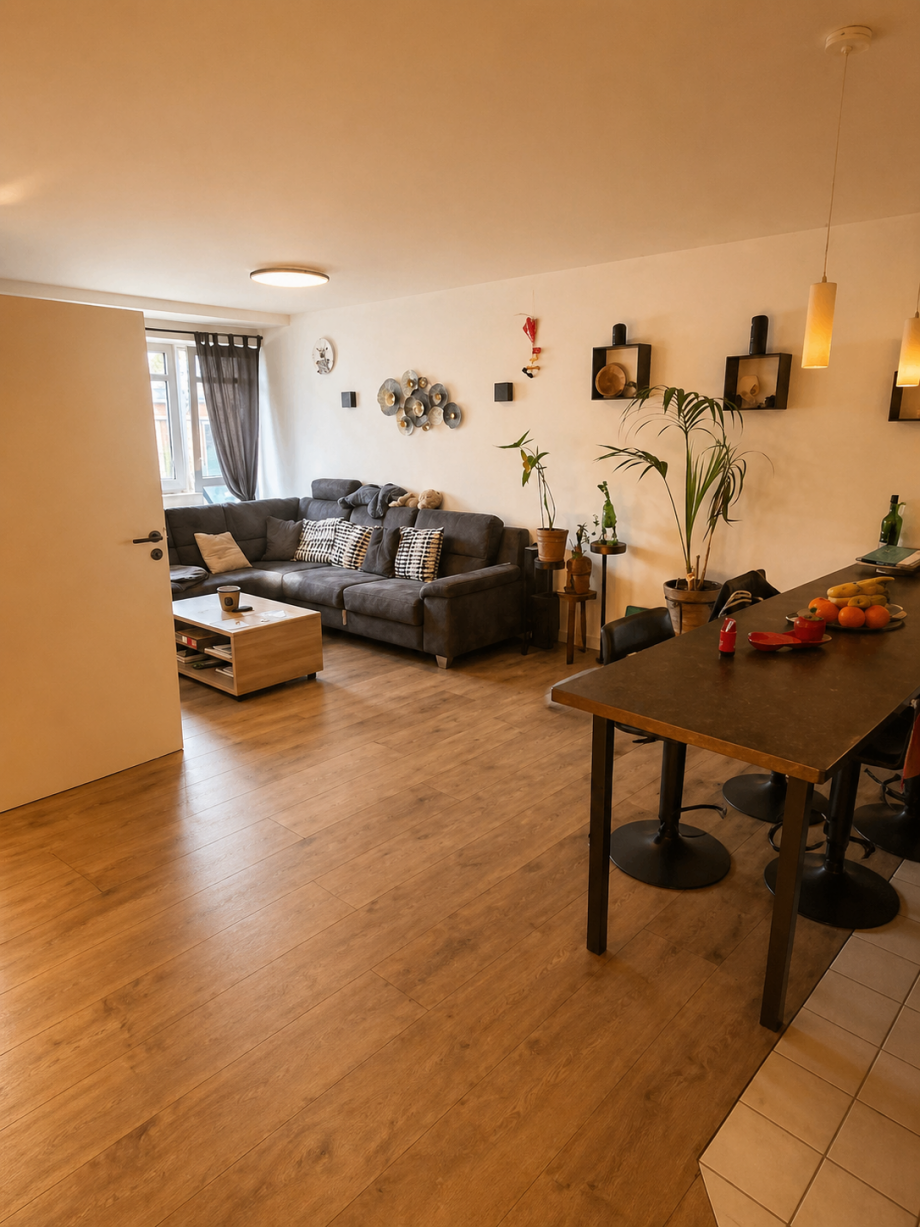 KI-Wohnzimmer Etagenwohnung Dresden
