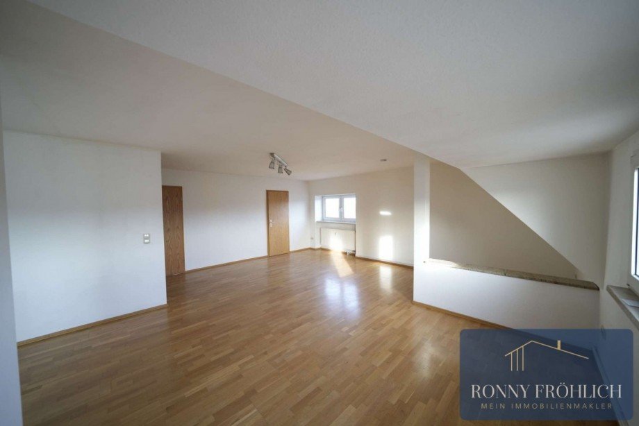 Wohnzimmer Dachgeschosswohnung Chemnitz