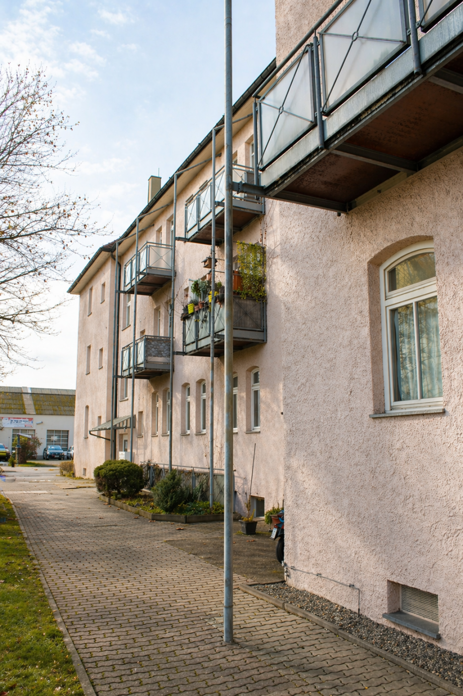 Einfahrt - 1 Etagenwohnung Heidenau