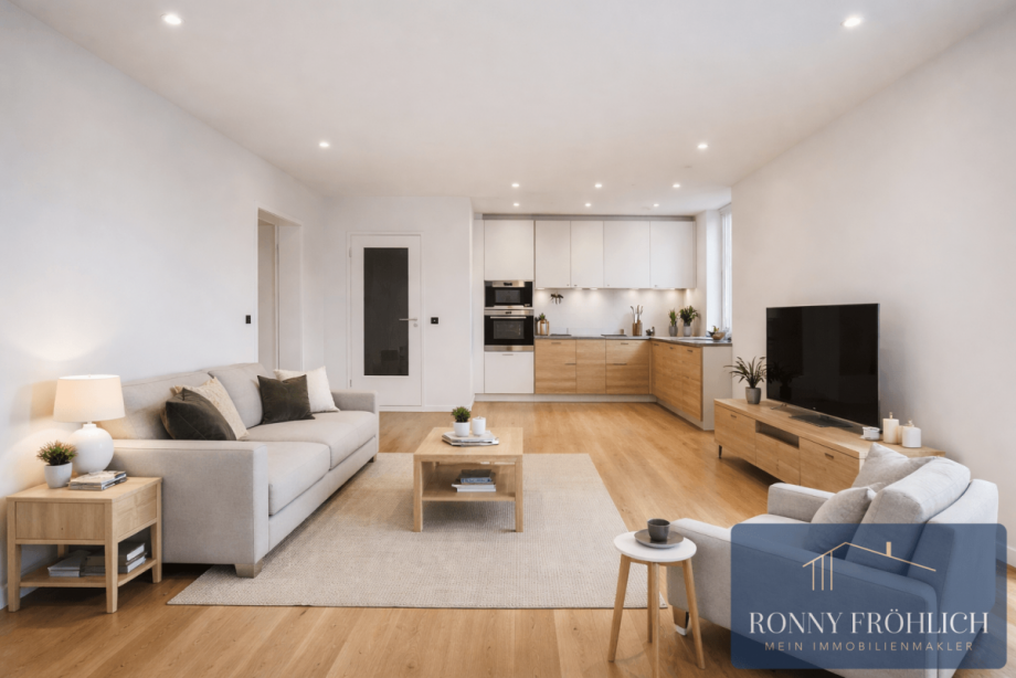 Wohnzimmer, Einrichtungsbeispiel Etagenwohnung Zwickau