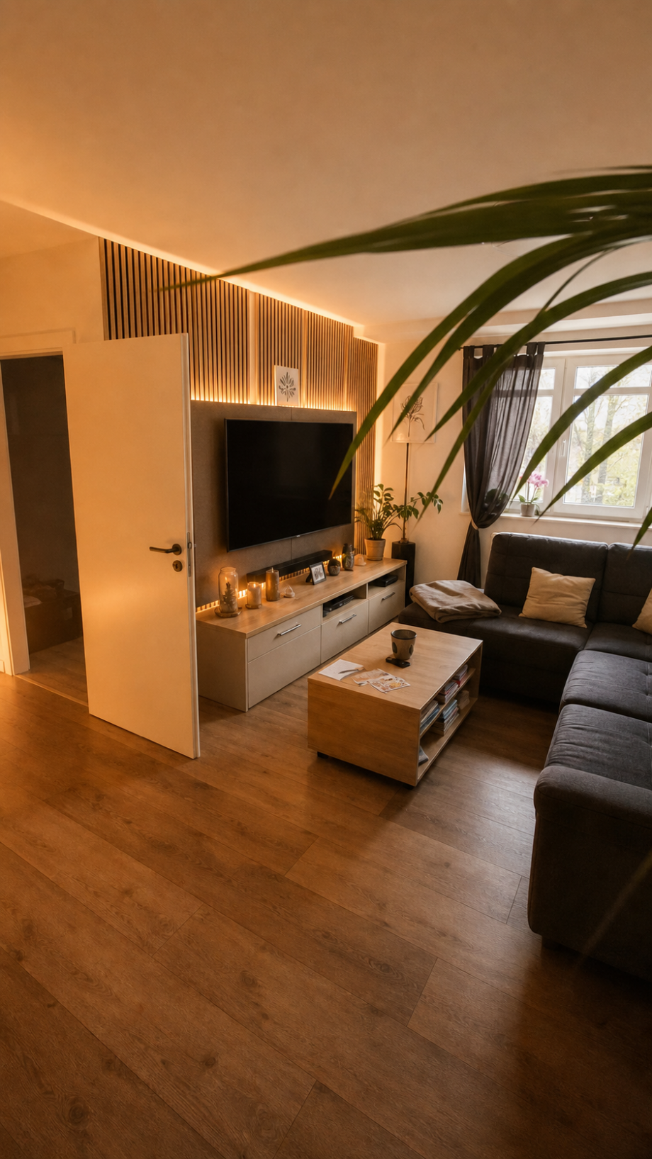 KI-Wohnzimmer-Couchecke Etagenwohnung Dresden
