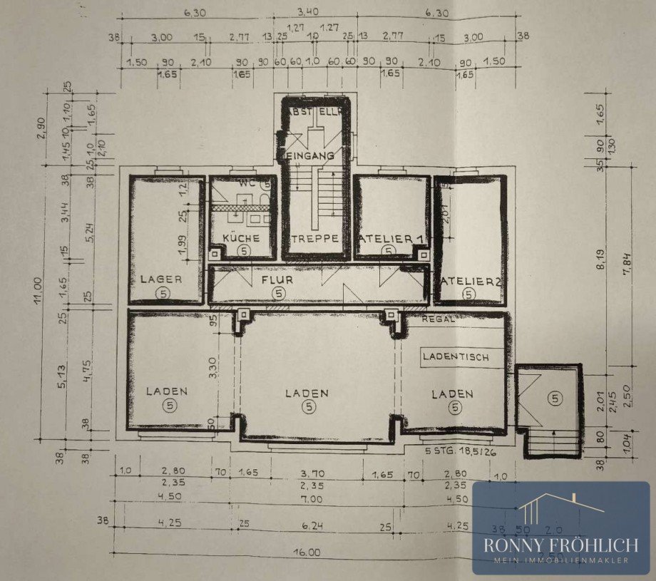 Grundriss B�ro / Praxis Fl�ha