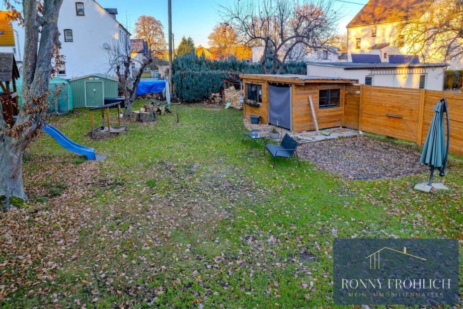 Gartenbereich Mehrfamilienhaus Gersdorf