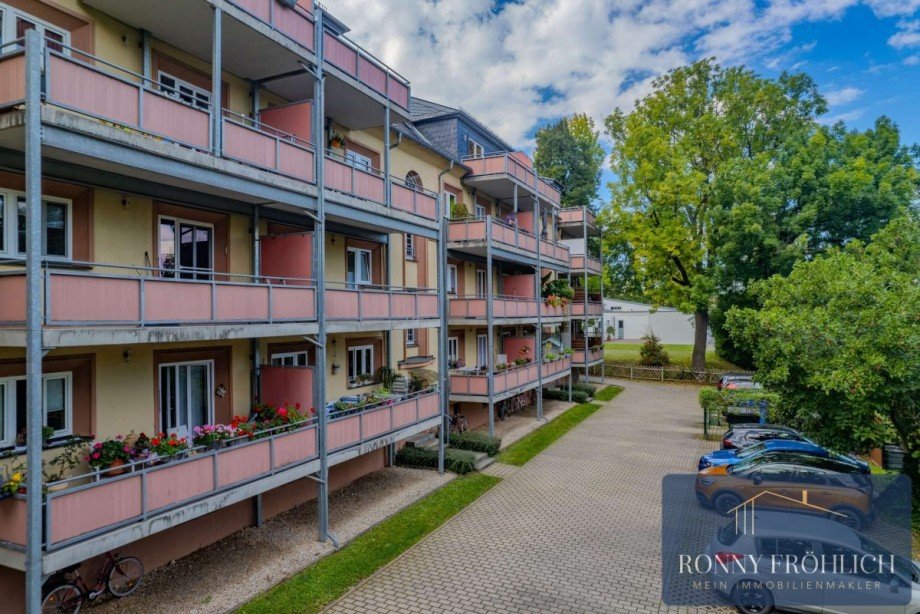 Au�enansicht R�ckseite Wohnung Zwickau