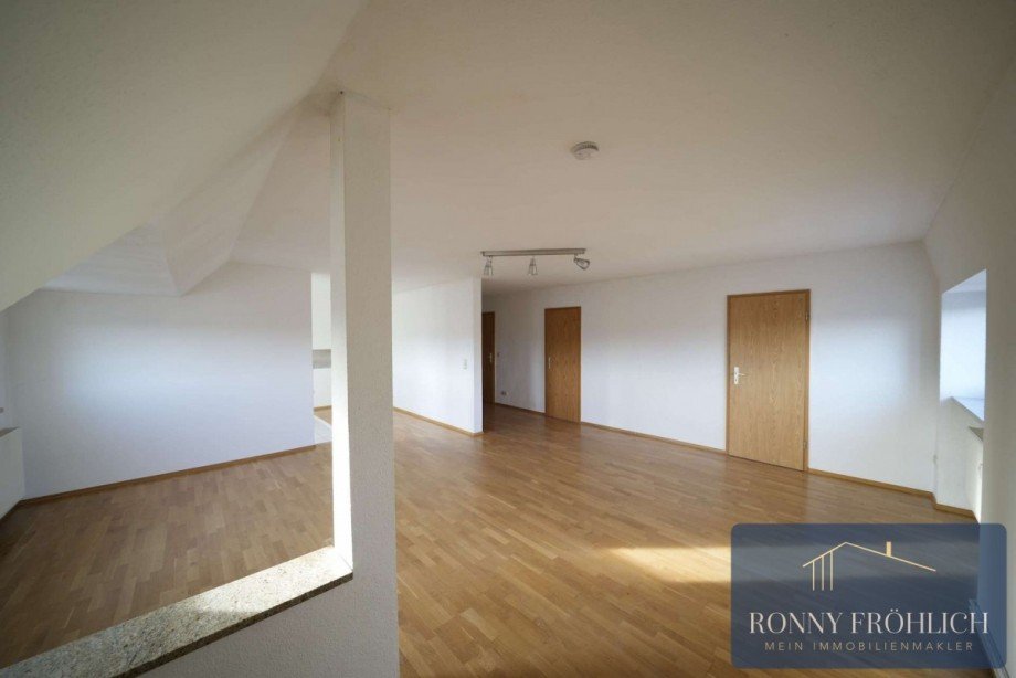 Wohnzimmer Dachgeschosswohnung Chemnitz