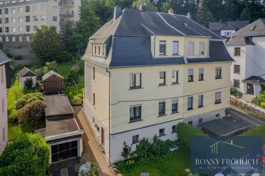 Ansicht Stra�e Etagenwohnung Jahnsdorf/Erzgeb