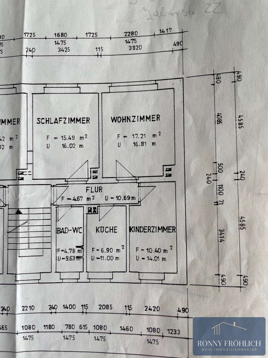 Grundriss 3 Raum - Seiffen Wohnung Kurort Seiffen/Erzgeb.