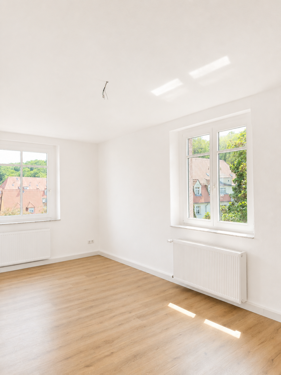 Wohnzimmer-Fenster Etagenwohnung Heidenau