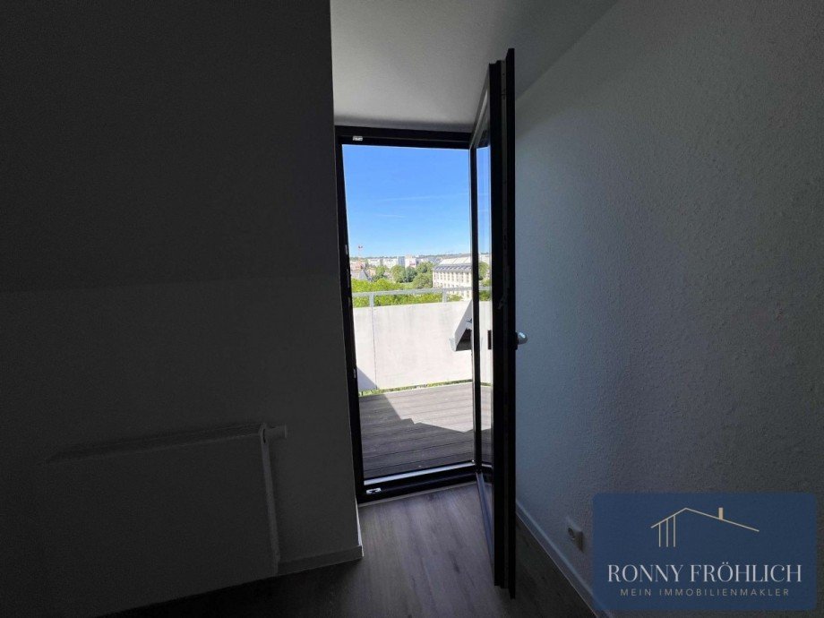 Balkonausblick Maisonettewohnung Chemnitz