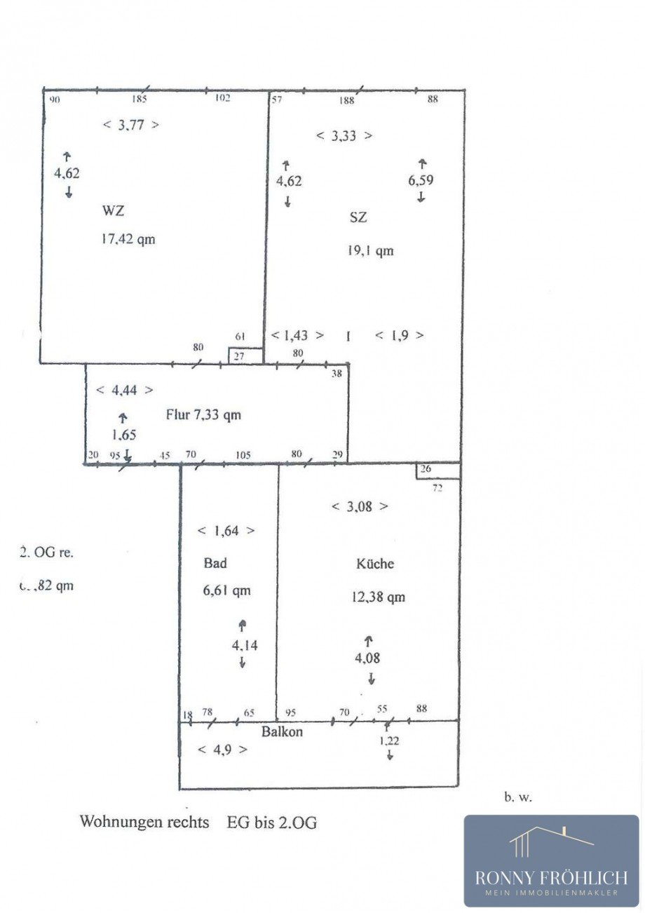 Krenkelstr. Grundrisse-2 Etagenwohnung Chemnitz