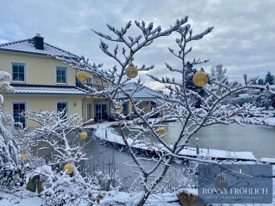 Winterimpression Einfamilienhaus Werdau
