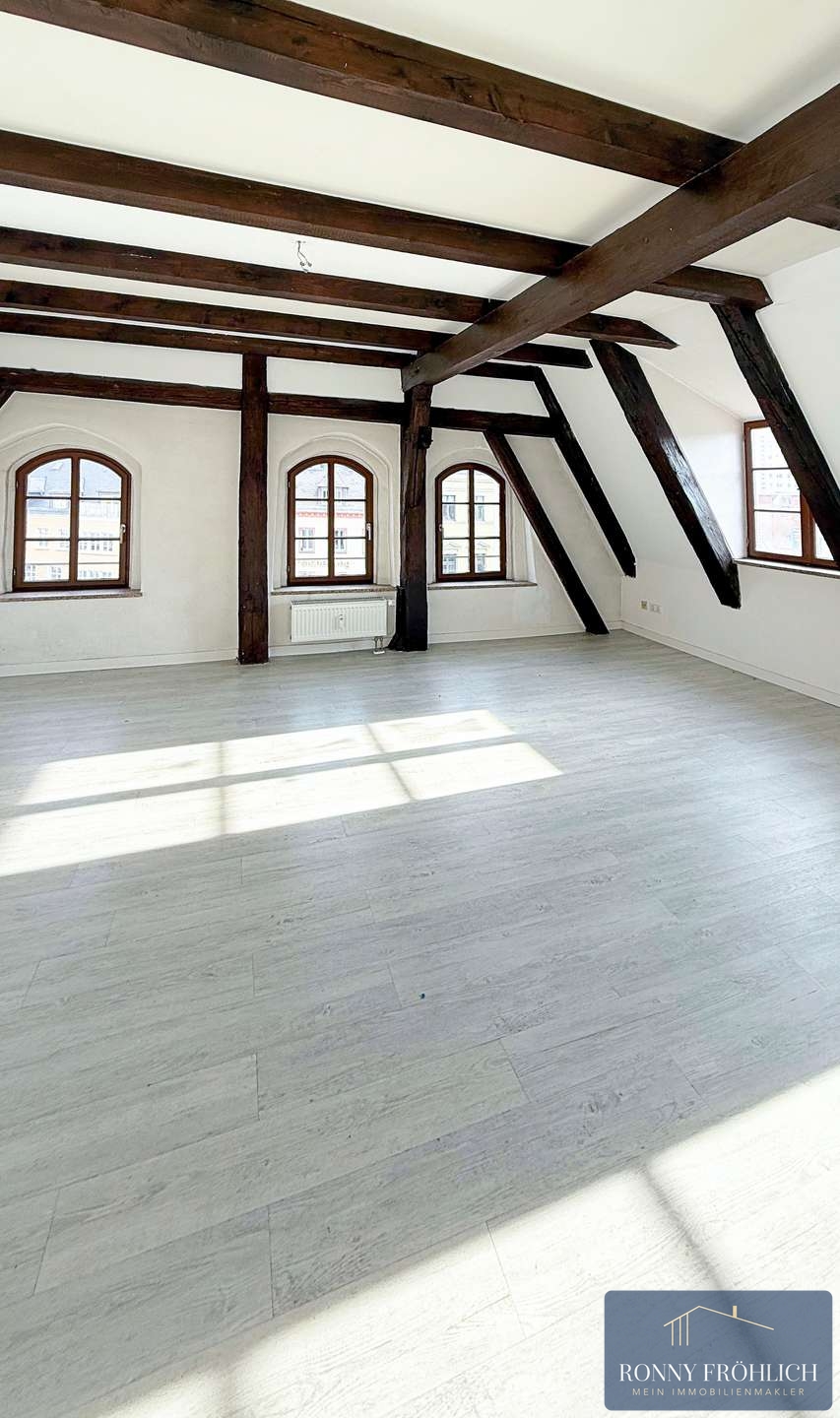 Wohnzimmer 1. Etage Maisonettewohnung Zwickau