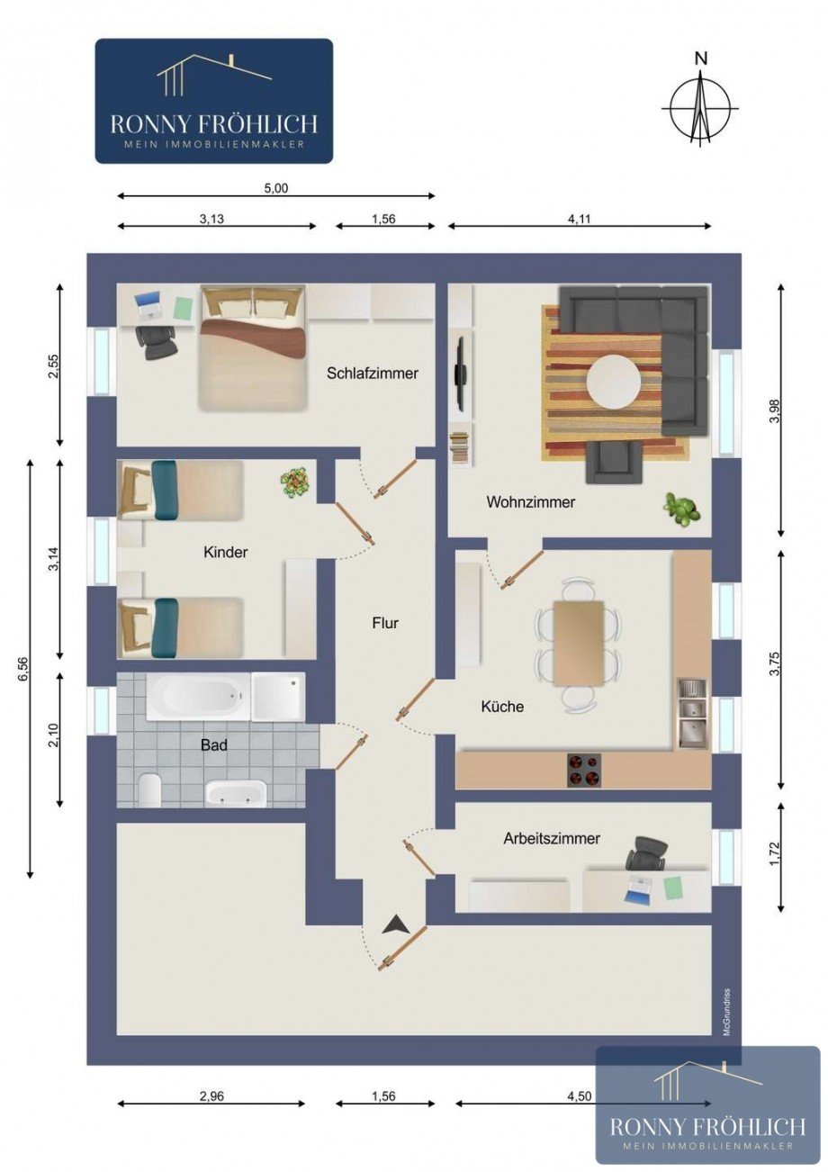Grundriss Erdgeschosswohnung Thum
