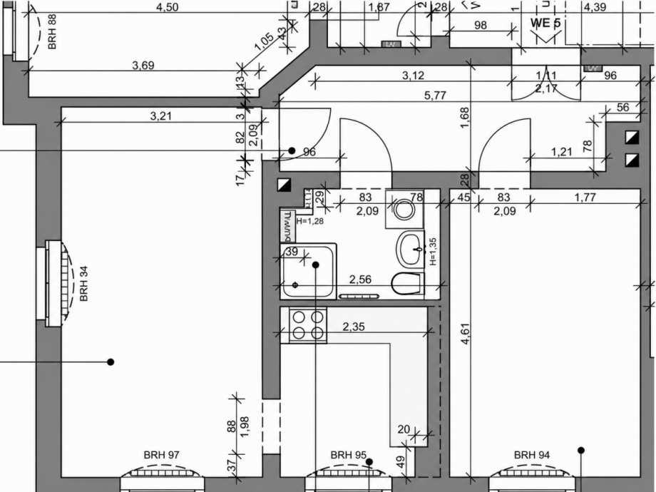 Grundriss Etagenwohnung Heidenau
