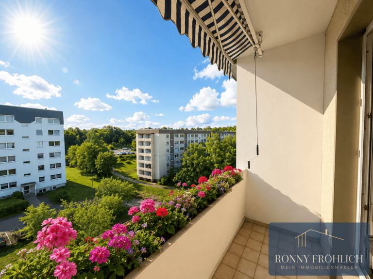Balkon M�lsen Dachgeschosswohnung Perfekt f�r Paare & kleine Familien - Sonnige, moderne 3-Raum-Wohnung mit Balkon & EBK