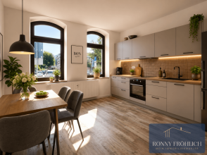 Hauptbild renovierte 4-Zimmer-Wohnung mit Wanne + Dusche in Thum: Komfort-Bad, Hochparterre, Top-Ausstattung