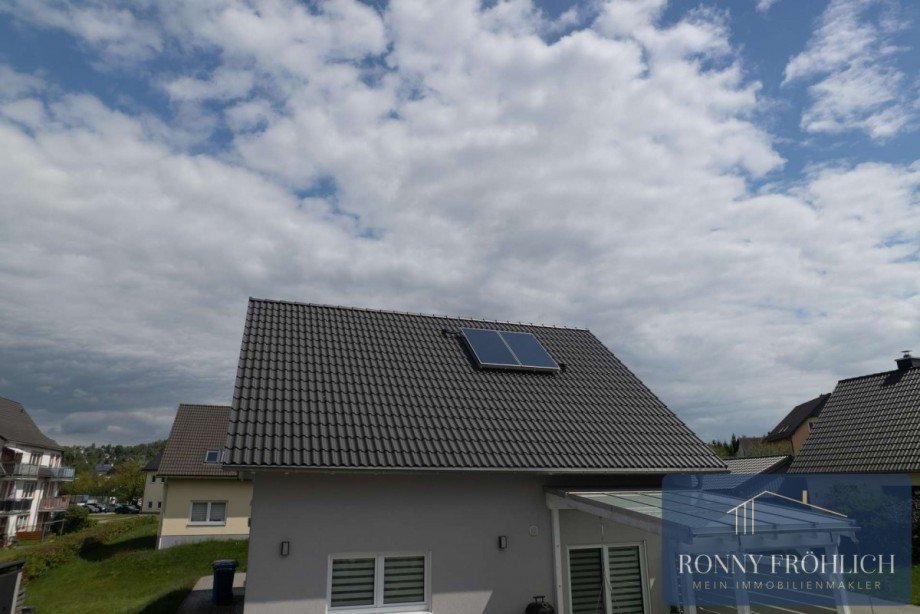 Dach mit Solarthermie Einfamilienhaus Gro�r�ckerswalde